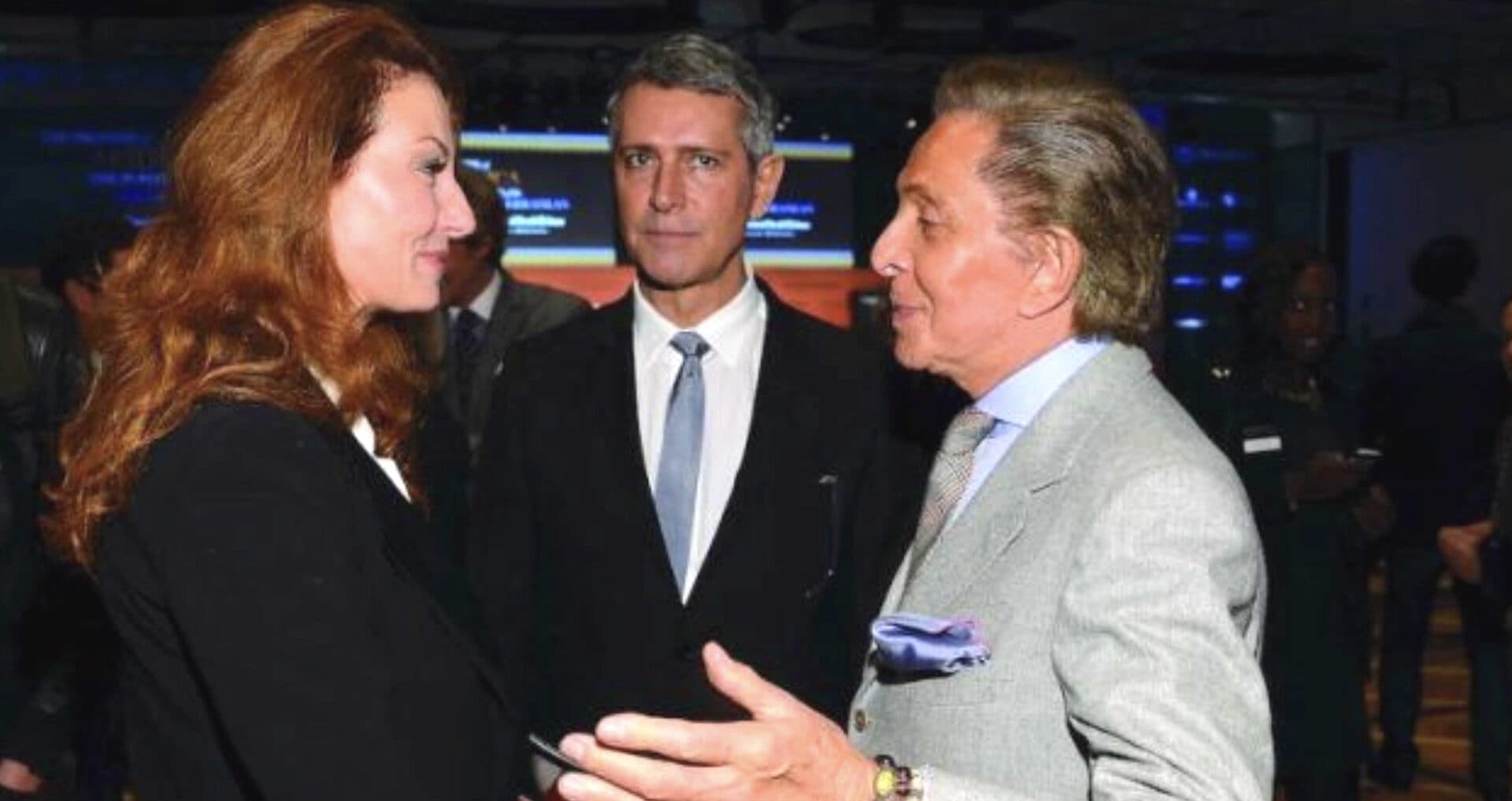 Valeria Mangani con Valentino Garavani.