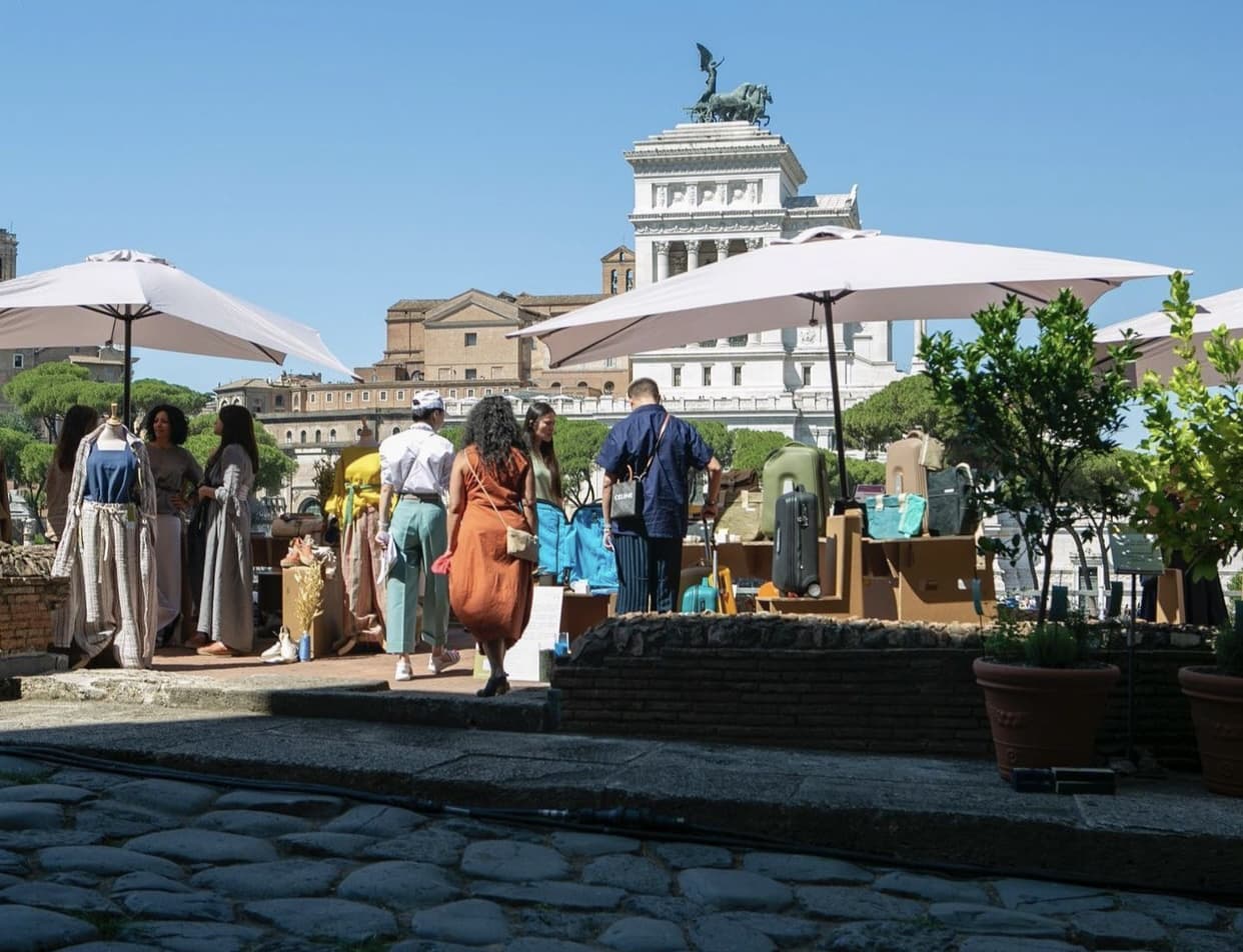 Il mercato espositivo ai Mercati di Traiano, Roma.