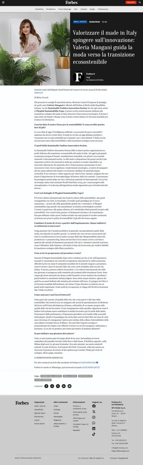 Forbes.It, 08.05.2024