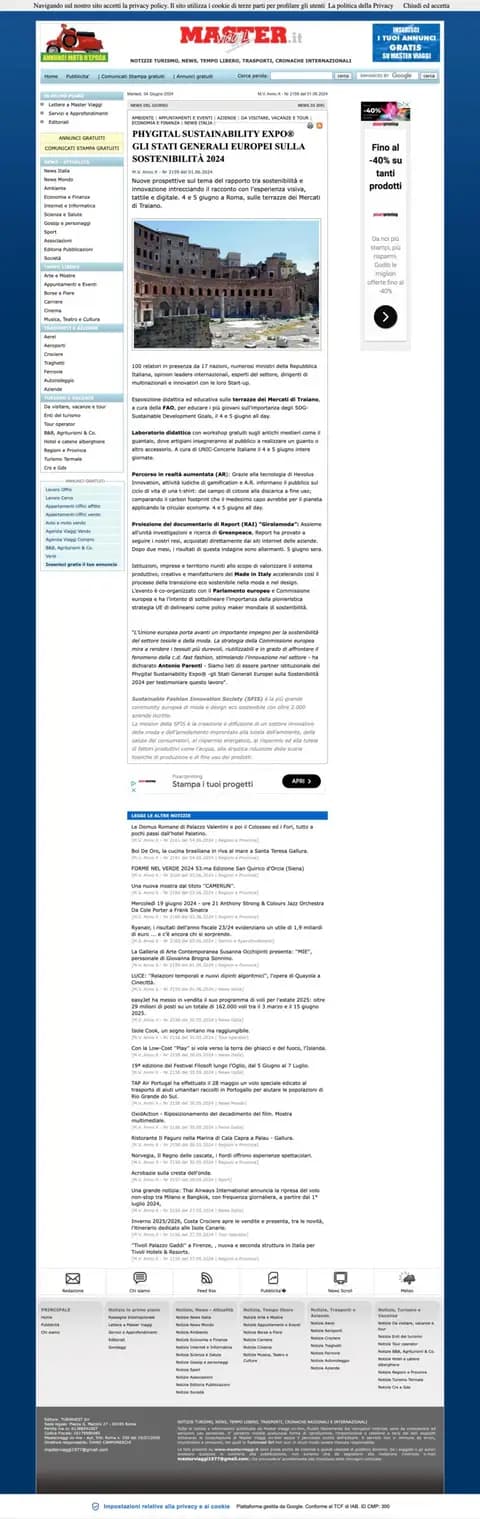 MASTER VIAGGI ITALIA, 01.06.2024