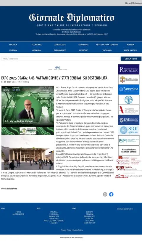 Giornale Diplomatico, 04.06.2024