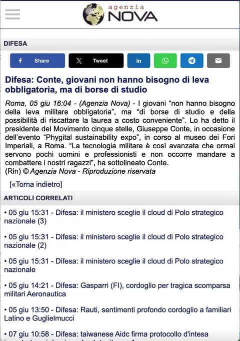 Agenzia NOVA, 05.06.2024