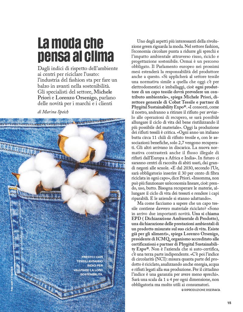 Grazia: la moda che pensa al clima.